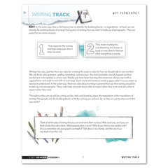Paragraph Writing Track Homeschool Unit Study Printed Early Reader Student Book Lesson 1 Why Paragraphs? 