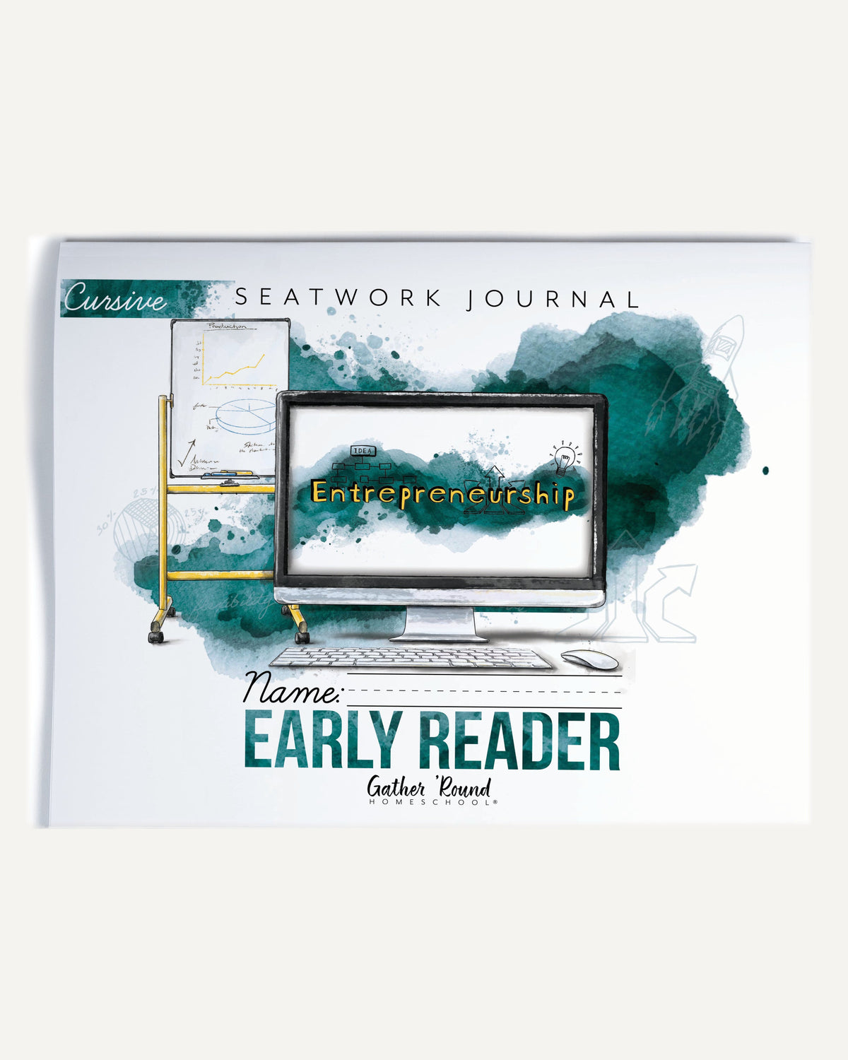 Entrepreneurship Homeschool Unit Study Printed Seatwork Journal Cursive Early Reader