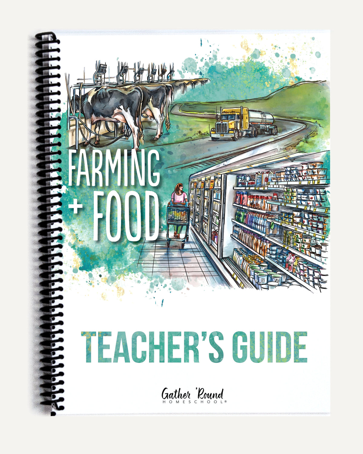 Farming + Food homeschool unit study printed teacher guide