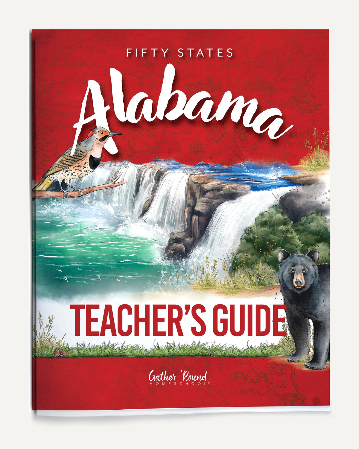 Alabama Fifty States Homeschool Unit Study Printed Teacher's Guide