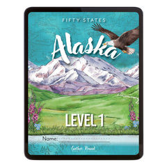 Alaska Fifty States Digital Homeschool Unit Study Level 1 Student Book Cover