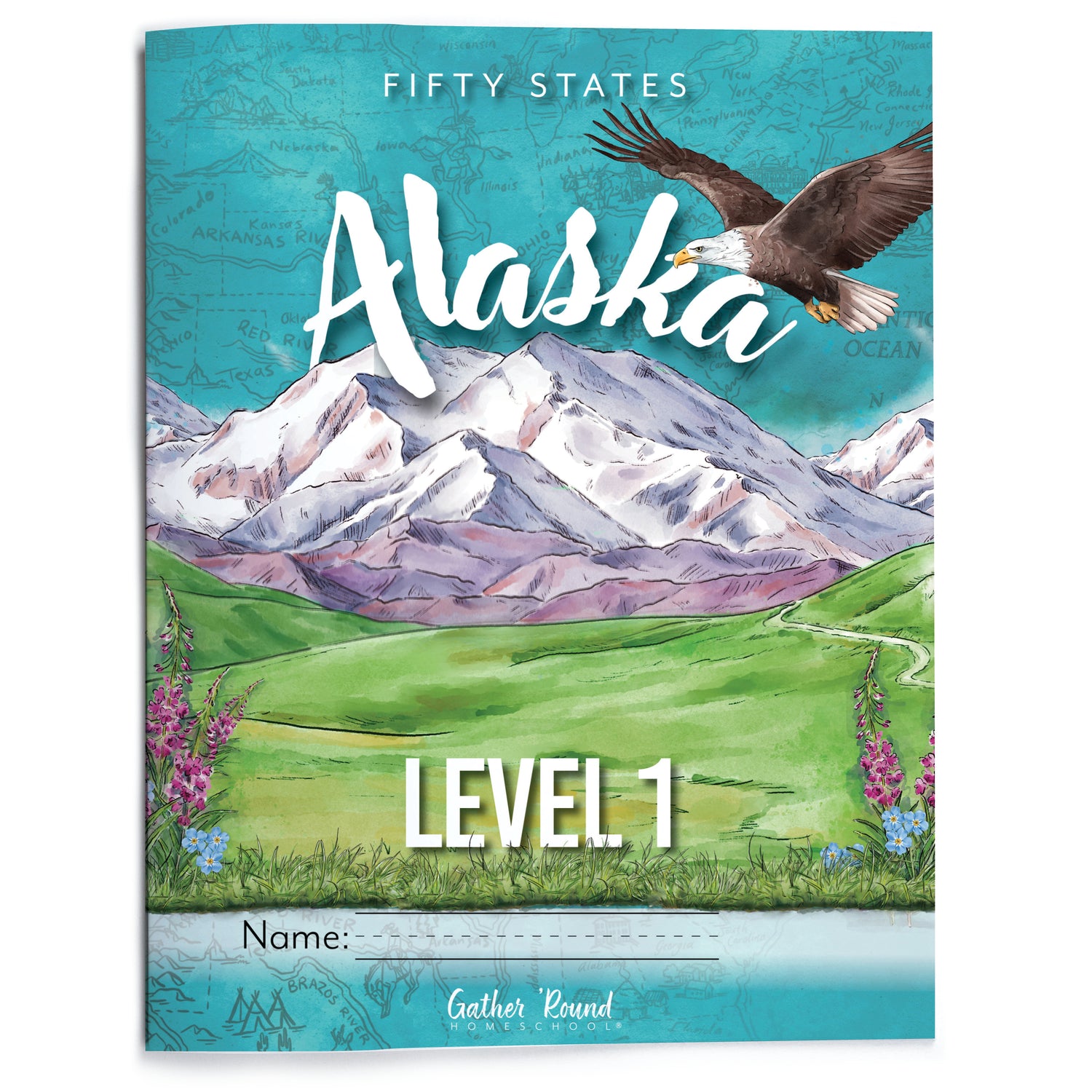 Alaska Fifty States Homeschool Unit Study Student Book Printed Level 1