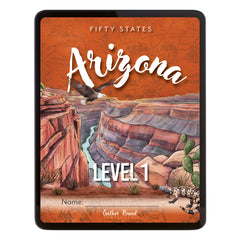 Arizona Fifty States Homeschool Unit Study Digital Student Book Level 1 Cover
