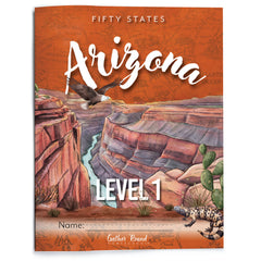 Arizona Fifty States Homeschool Unit Study Printed Student Book Level 1 Cover