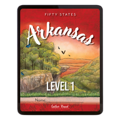 Arkansas Fifty States Homeschool Unit Study Digital Student Book Level 1 Cover