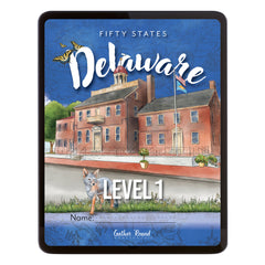 Delaware Fifty States Homeschool Unit Study Digital Student Book Level 1 Cover