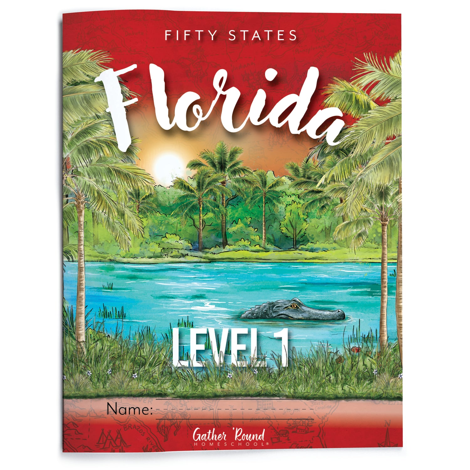 Florida Fifty States Homeschool Unit Study Printed Student Book Level 1 Cover