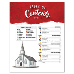 Georgia Fifty States Homeschool Unit Study Printed Student Book Level 1 Table of Contents