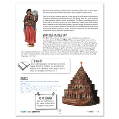 Indigenous Peoples homeschool unit study printed teacher guide lesson one  part two