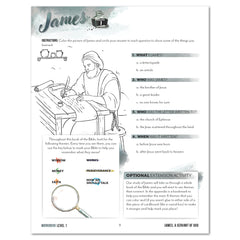 Book of James Homeschool Unit Study Digital Level 1 Student Workbook Lesson 1 A Servant of God