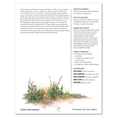 Living Off the Land homeschool unit daily lesson plan part two