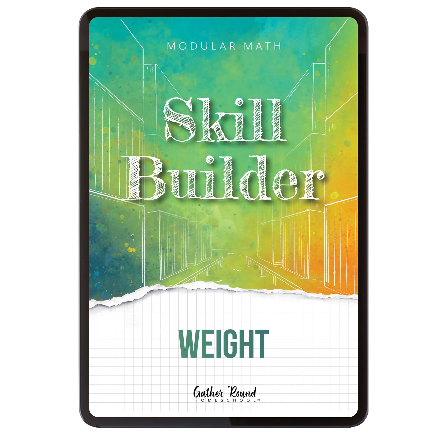 Measurement Step 1 modular math homeschool digital skill builder weight