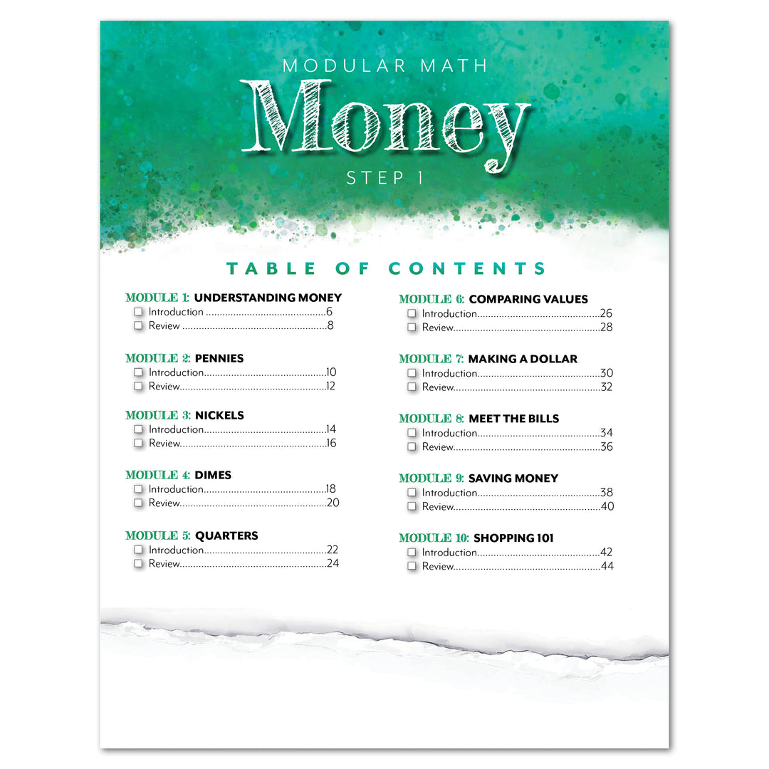 Modular Math: Money (Printed Books) – Gather 'Round Homeschool USA