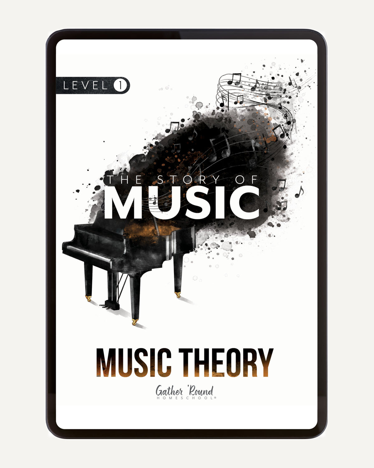 Music homeschool unit study digital student Music Theory workbook level one