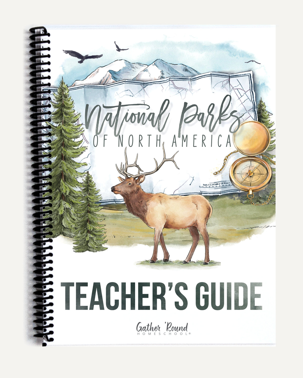 National Parks of North America homeschool unit study printed teacher guide