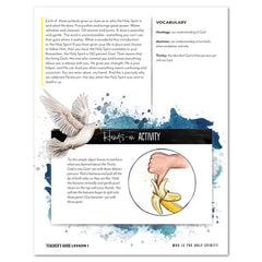 Pentecost Homeschool Unit Study Digital Teacher's Guide Lesson 1 Who is the Holy Spirit Part 2