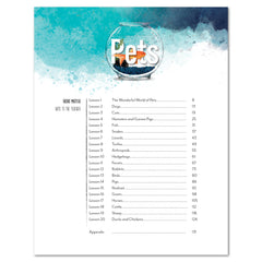 Pets homeschool unit study print teacher's guide table of contents