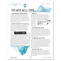 Ready to Read 3 At Ice + Snow Homeschool Unit Study Printed Teacher's Guide Week 1 Snapshot