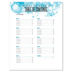 Ready to Read 3 At Ice + Snow Homeschool Unit Study Printed Teacher's Guide Table of Contents