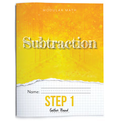 Subtraction Modular Math step 1 printed book 