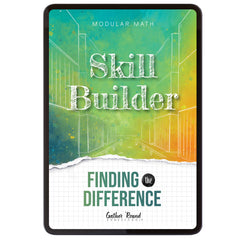 Subtraction Modular Math Step 1 digital skill builder finding the difference