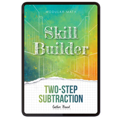 Subtraction Modular Math Step 1 digital skill builder two-step subtraction