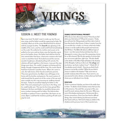 Vikings Homeschool Unit Study Printed Teacher's Guide Lesson 1 Meet the Vikings Part 1