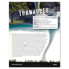 Weather + Natural Disasters Homeschool Unit Study Printed Teacher's Guide Lesson 3 Tornadoes