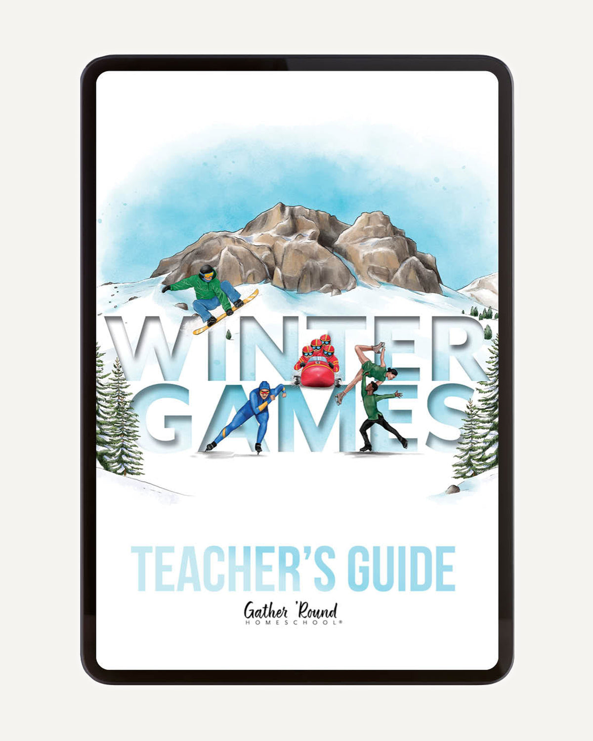 Winter Games Homeschool Unit Study Digital Download Teacher's Guide