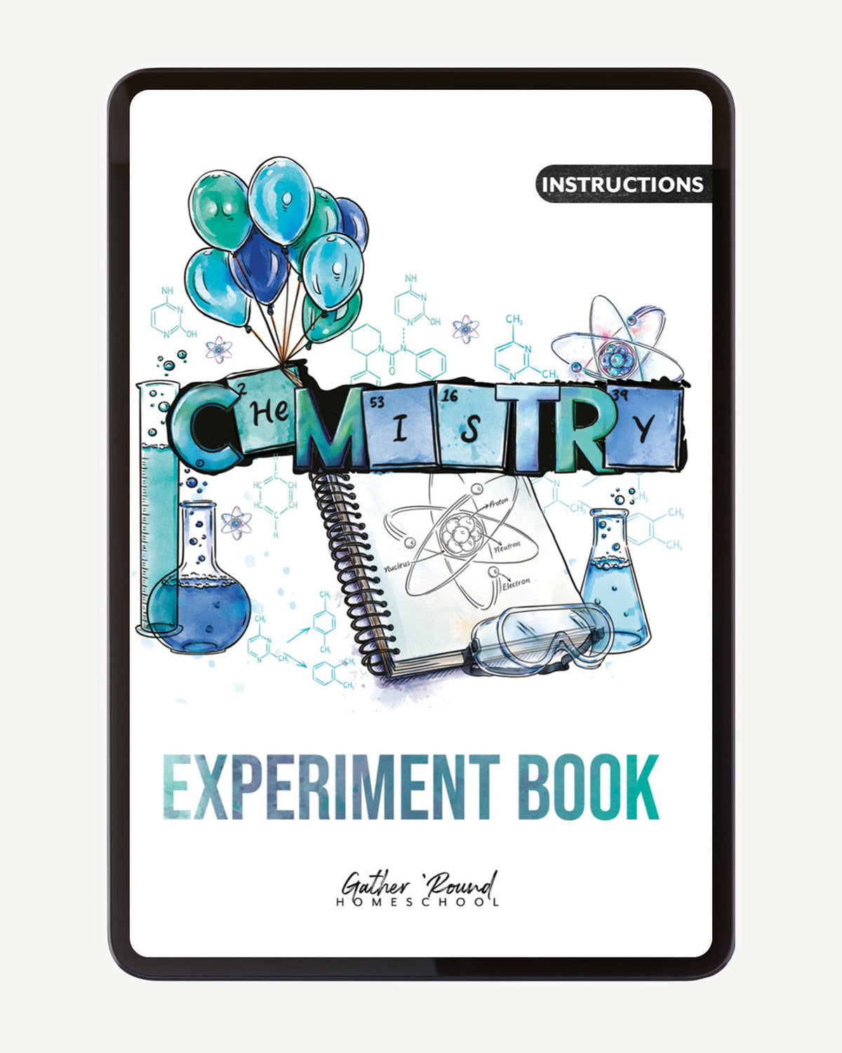 Chemistry Homeschool Unit Study Digital Experiment Book Instructions