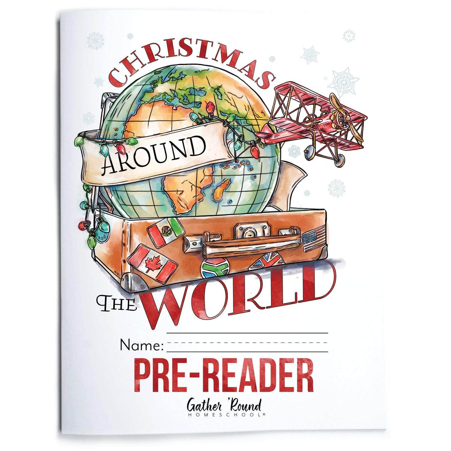 Christmas Around the World Homeschool Unit Study Printed Pre-Reader Student Book 