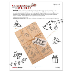 Christmas Around the World Homeschool Unit Study Printed Pre-Reader Student Book Lesson 1 Book Flood