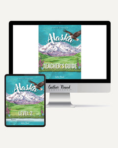 Alaska Fifty States Homeschool Unit Study Digital Teacher's Guide and Level 2 Student Book