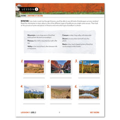 Arizona Fifty States Homeschool Unit Study Digital Student Book Page Level 2 Lesson 1