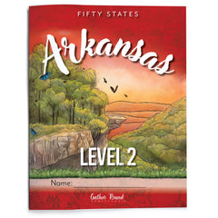 Arkansas Fifty States Homeschool Unit Study Printed Student Book Level 2 Cover