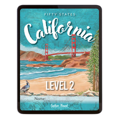 California Fifty States Homeschool Unit Study Digital Student Book Level 2 Cover