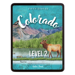 Colorado Fifty States Homeschool Unit Study Digital Student Book Level 2 Cover