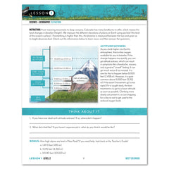 Colorado Fifty States Homeschool Unit Study Digital Student Book Level 2 Lesson 1 Page