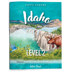 Idaho Fifty States Homeschool Unit Study Printed Student Book Level 2 Cover