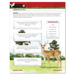 Level 2 student language arts page about nature and weather of Mississippi