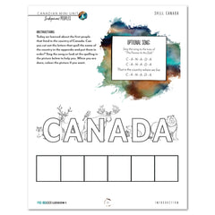 Indigenous Peoples homeschool unit study printed student book pre-reader lesson one