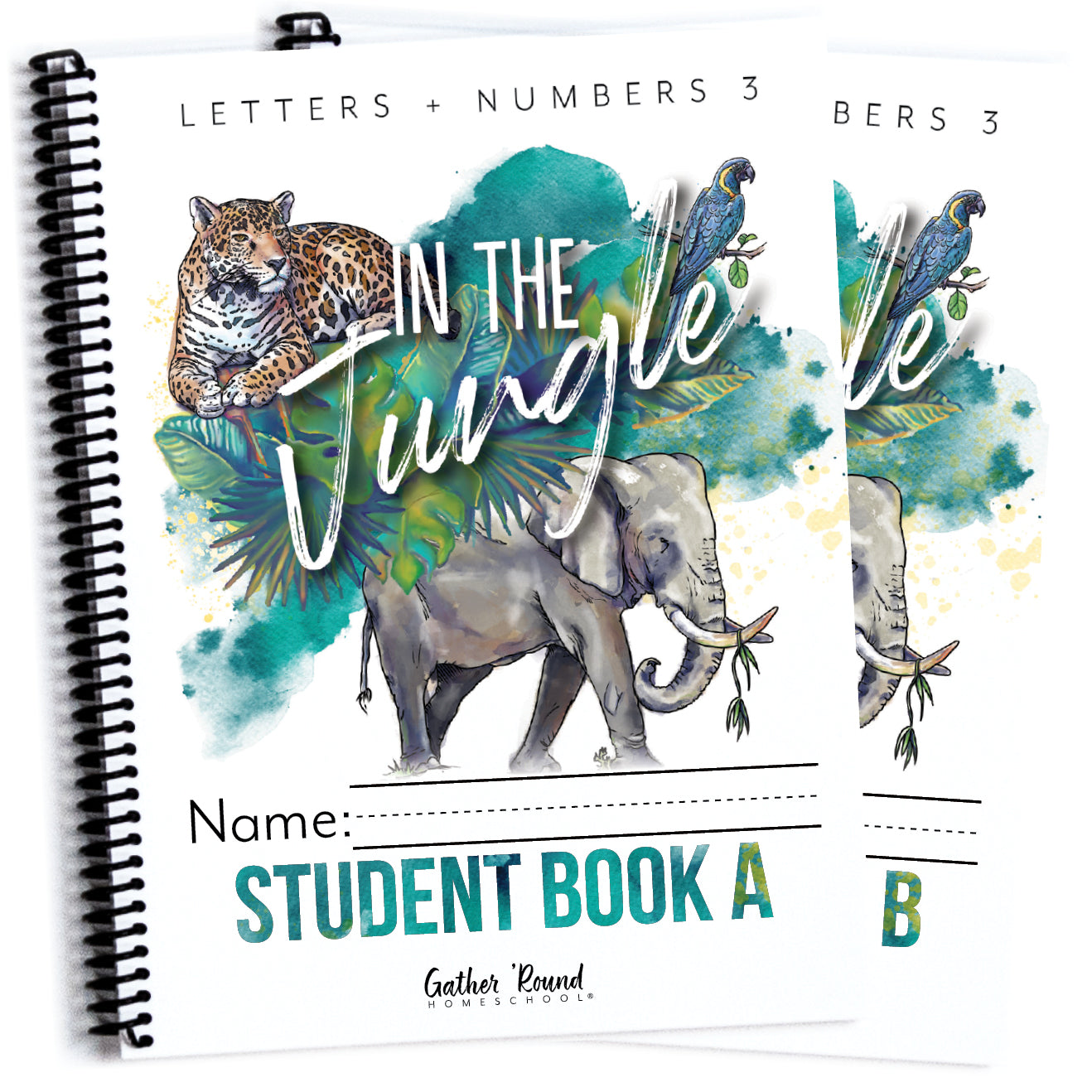 Letters + Numbers 3 In The Jungle Printed Bundle Student Book A and Student Book B