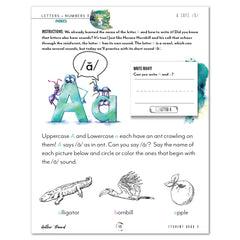 Letters + Numbers 3 In The Jungle Printed Student Book 3 Lesson 3 Phonics A says /A/