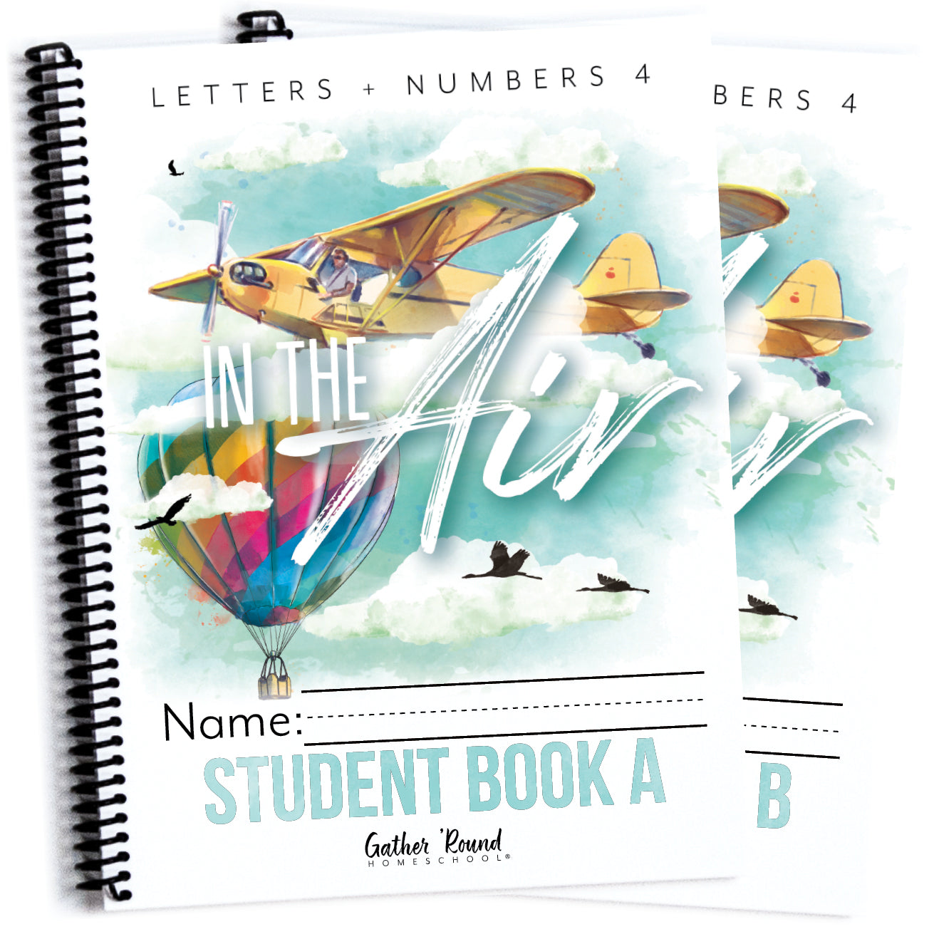 Letters + Numbers 4 In The Air Digital Printed Bundle Student Book A and Student Book B 