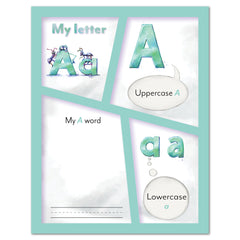 Letters + Numbers Printed Expansion Pack My ABC Book My Letter A Page