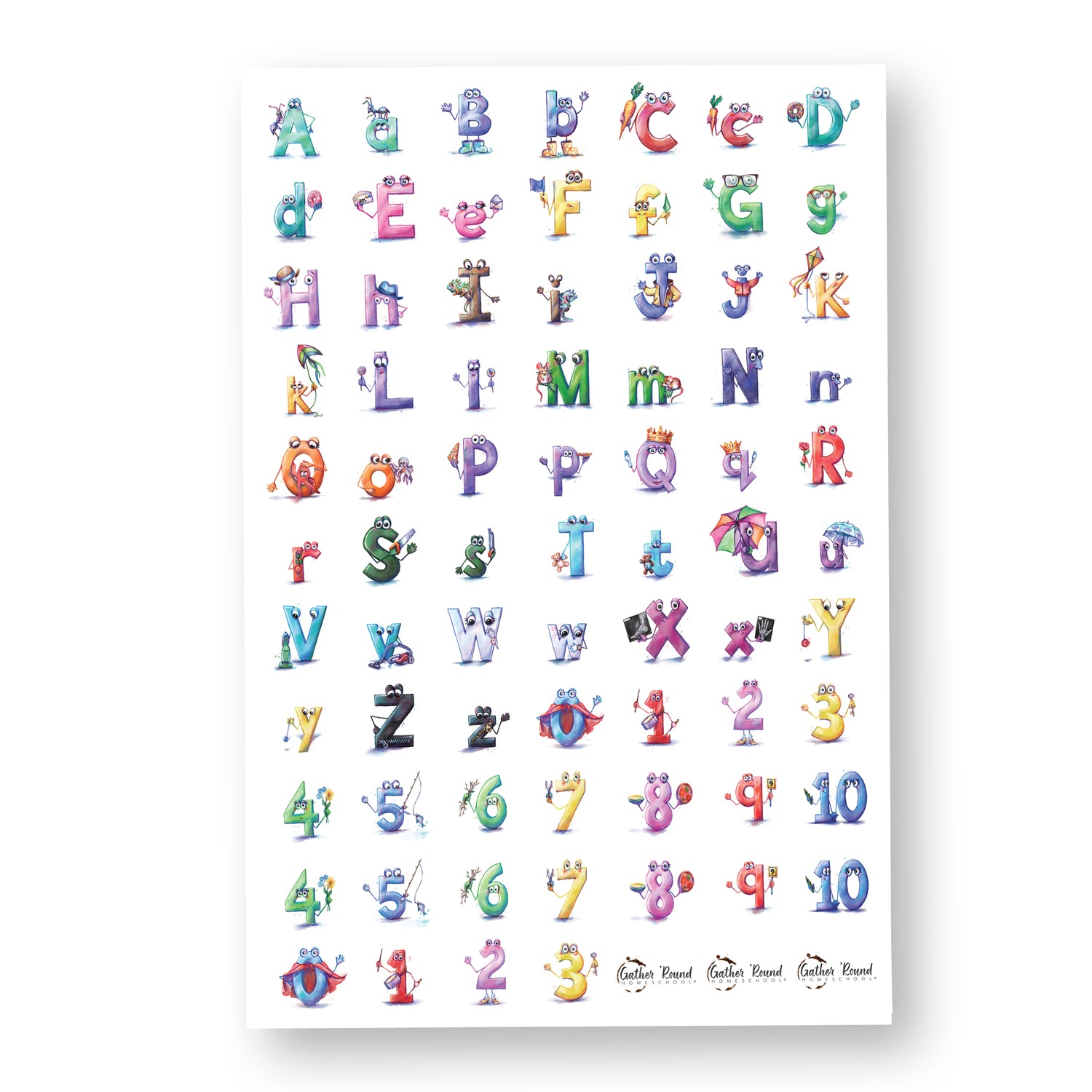 Letters + Numbers Printed Expansion Pack Alphabet and Numbers Stickers