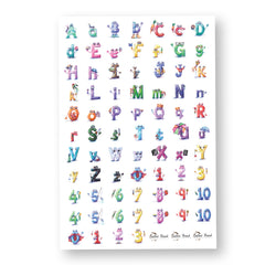 Letters + Numbers Printed Expansion Pack Alphabet and Numbers Stickers