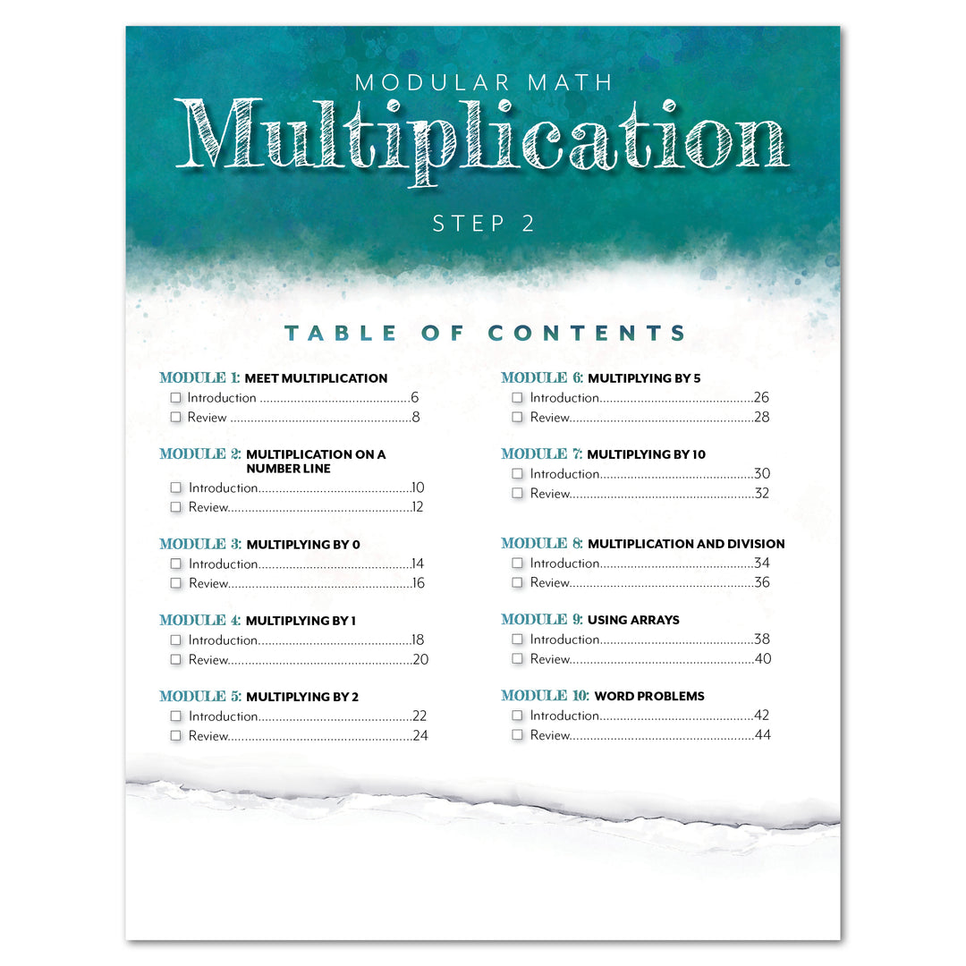 Modular Math: Multiplication (Printed Books) – Gather 'Round Homeschool USA