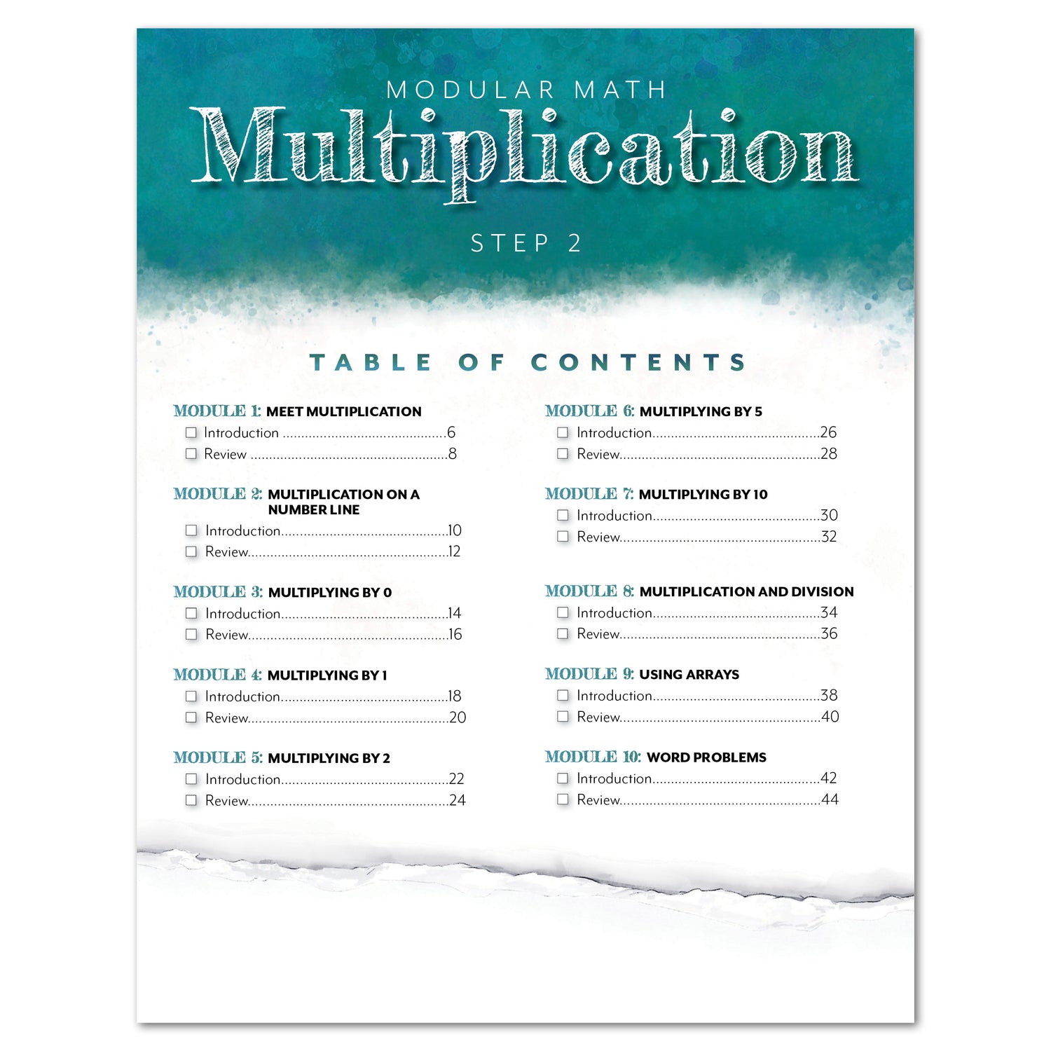 Modular Math: Multiplication (Printed Books)