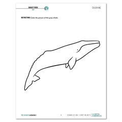 North America homeschool unit study digital student workbook for pre-reader with teacher's guide lesson one